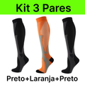 Kit 3 Pares de Meias de Compressão