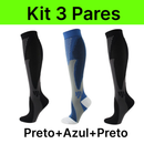 Kit 3 Pares de Meias de Compressão